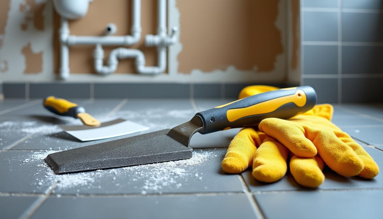 découvrez comment éliminer efficacement un surplus de mortier-joint sec avec des techniques de grattage, l'utilisation de dissolvants adaptés et l'application de polish pour une finition parfaite de vos surfaces carrelées.