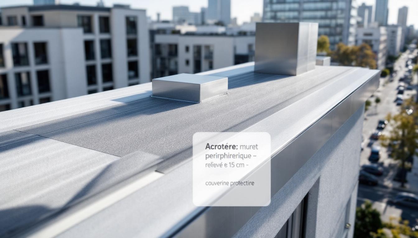 découvrez tout sur l'acrotère de toiture-terrasse : ses fonctions essentielles, les relevés d’étanchéité indispensables et les finitions pour une protection optimale.