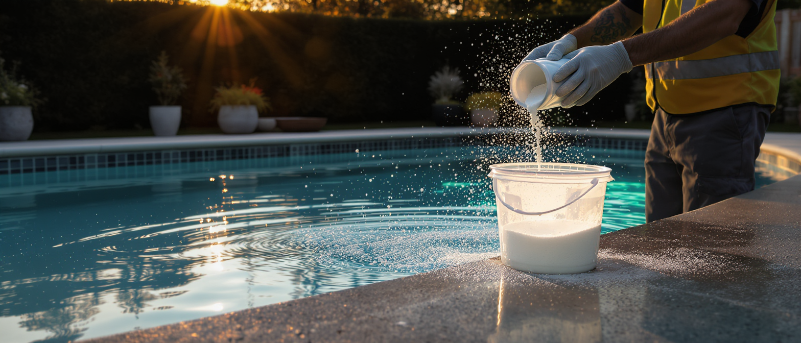 découvrez comment utiliser le chlore choc en fonction des grammes par m³, les conseils de sécurité essentiels et les compatibilités avec différents types de revêtements pour une piscine parfaitement traitée.