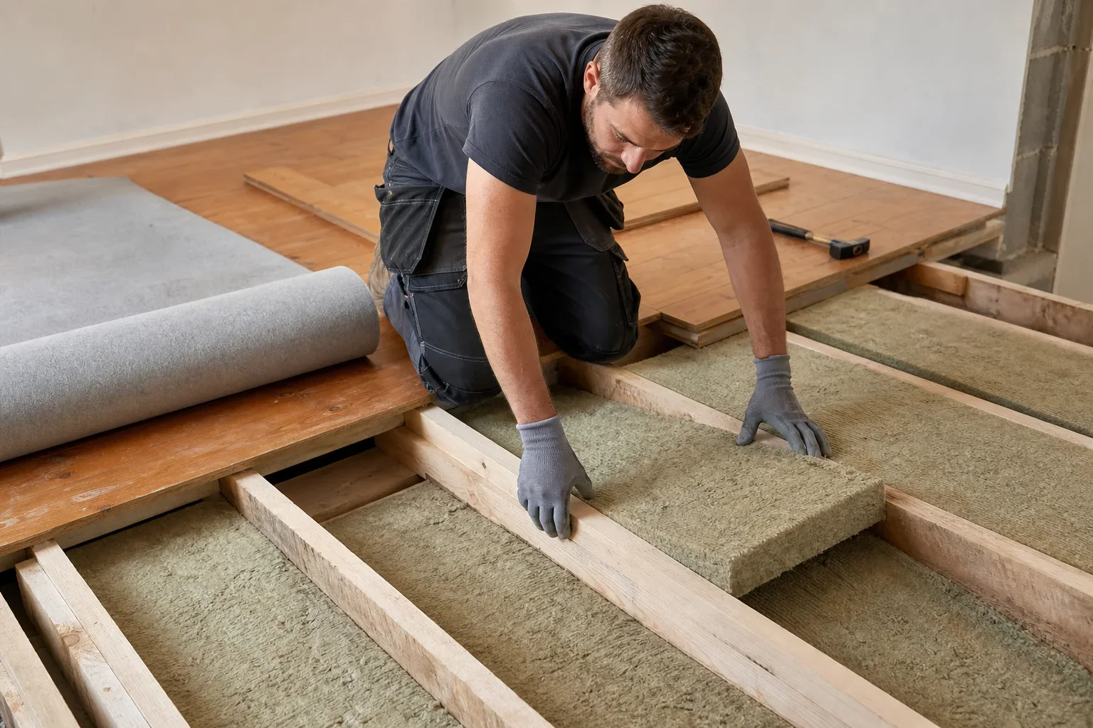 Detail pratique pour Isolation phonique plancher bois : solutions et meilleurs isolants