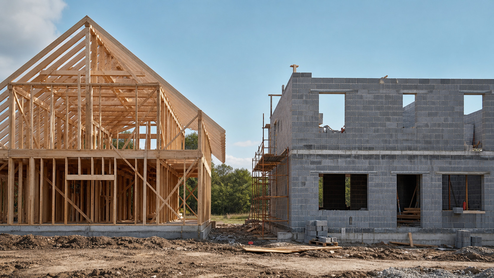 Comparaison entre maison à ossature bois et maison en maçonnerie